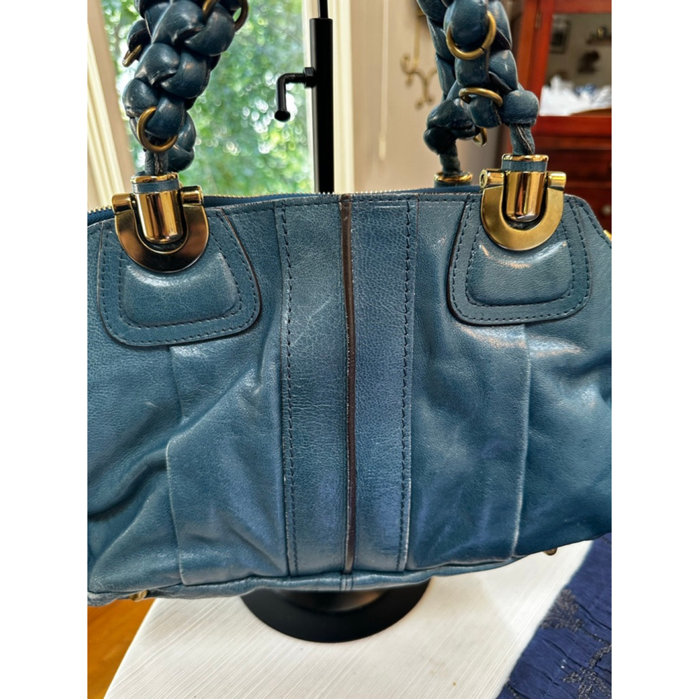 Chloé Blue Leather Heloise Shoulder Bag - Picture 6 of 16